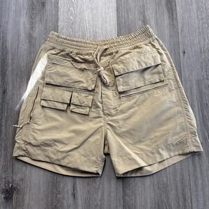 Whoisjacov Beige Multi-Pocket Cargo Shorts Men's US Size Large